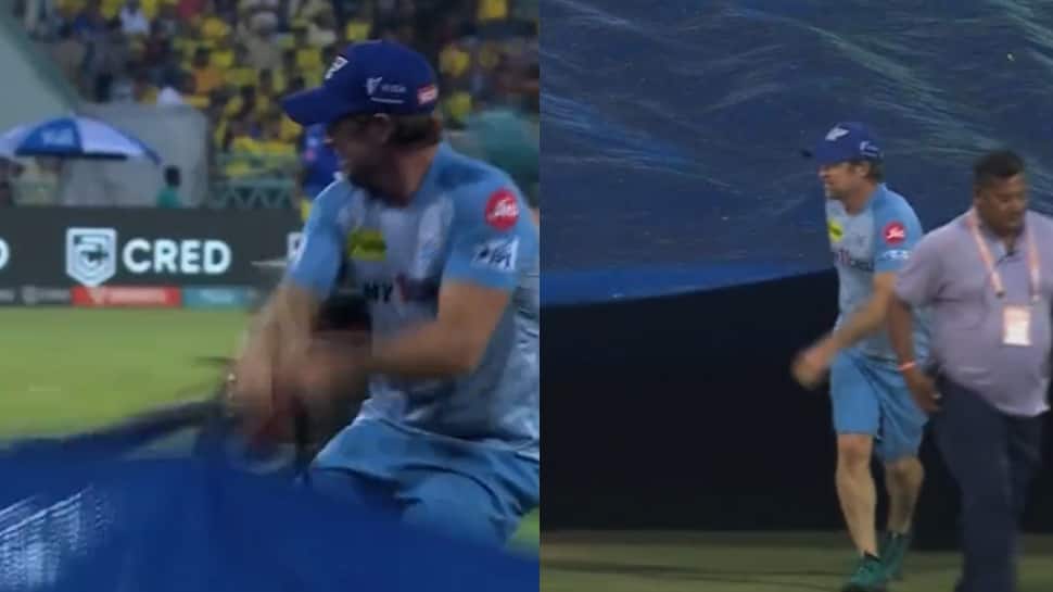 Watch: Jonty Rhodes Helps Ground Staff Cover The Pitch After Rain Stops Play During LSG vs CSK IPL 2023 Match
