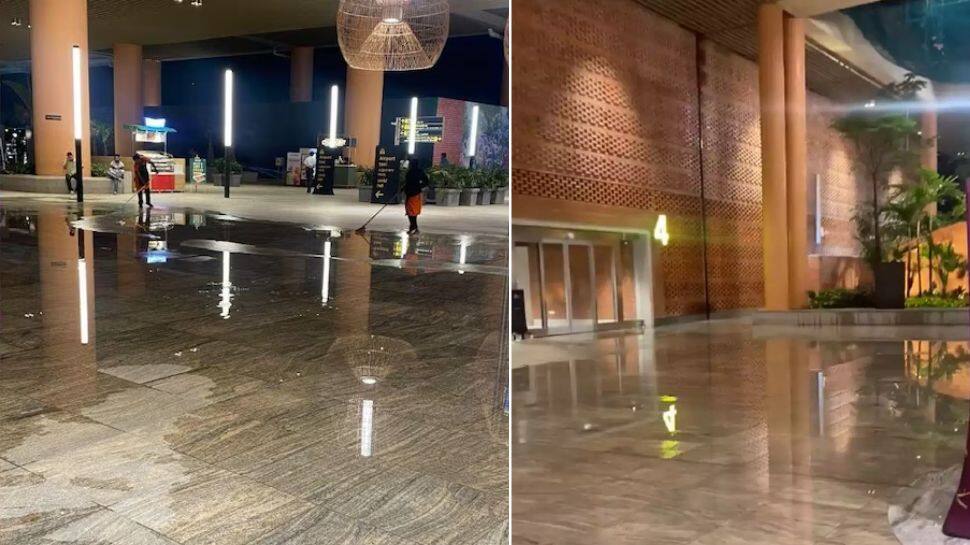 Watch: Bengaluru Airport Terminal 2 Faces Water Leakage Amid Rainfall
