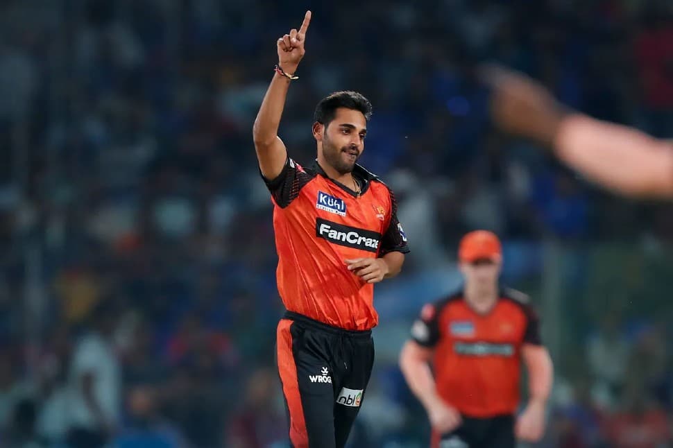 Bhuvneshwar Kumar Sunrisers Hyderabad pacer Bhuvneshwar Kumar is the only Indian fast bowler in the hunt as he has 162 wickets in 155 IPL matches till date. (Photo: BCCI/IPL)
