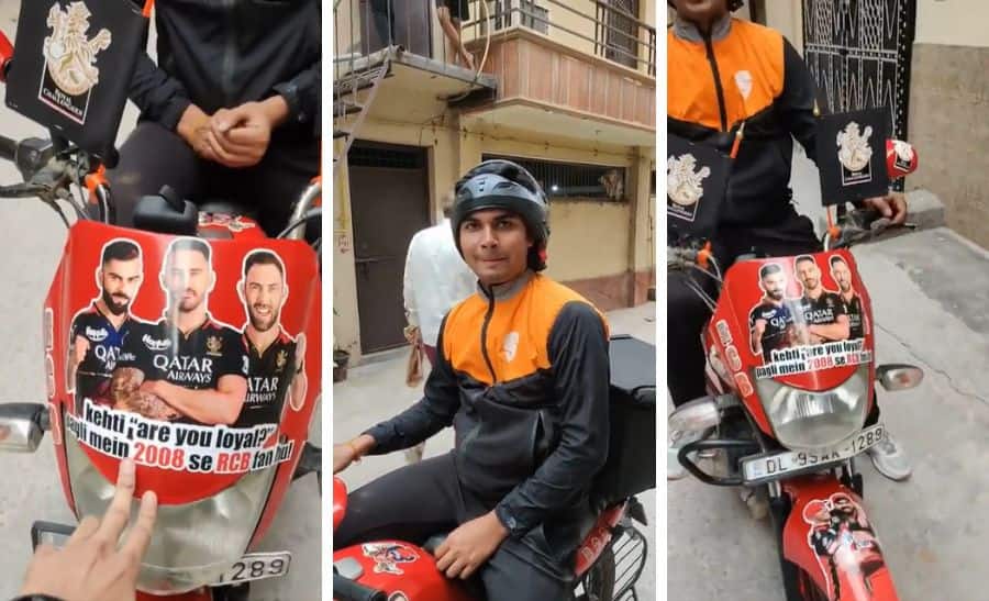 Viral: Swiggy Delivery Agent Turns Out ‘Biggest RCB Fan’ - Watch Viral: Swiggy Delivery Agent Turns Out ‘Biggest RCB Fan’ - Watch