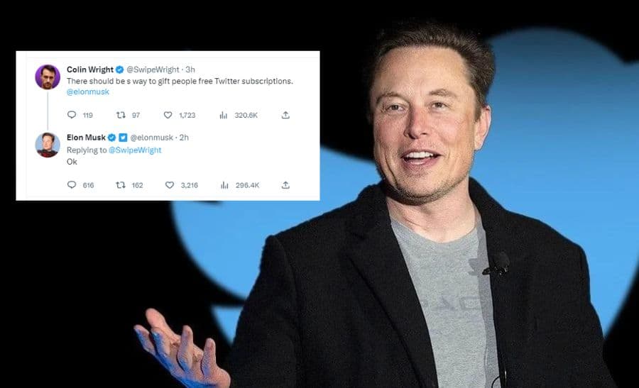 Elon Musk Considers Gifting Free Twitter Subscriptions To Select Users