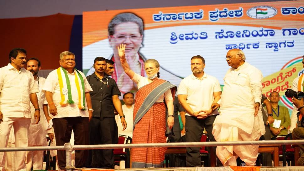 Karnataka Polls: Sonia Gandhi Slams Bommai Govt&#039;s &#039;Dark Rule&#039; In 1st Rally