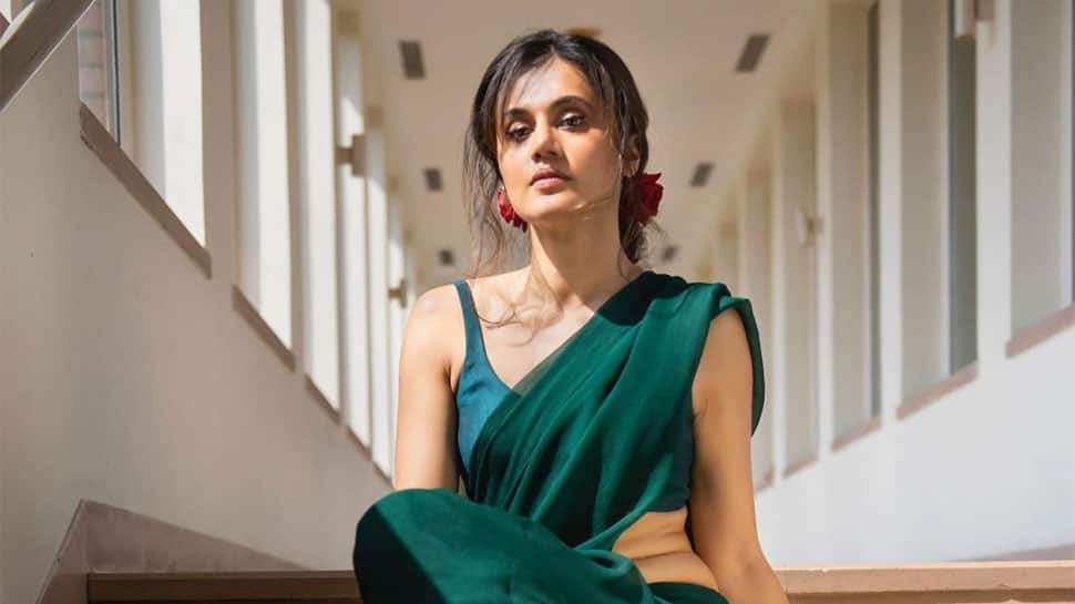 Taapsee Pannu Slays In Saree, Shoes As She Vacations In New York