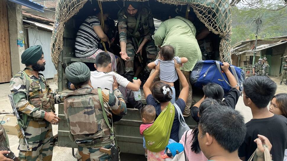 Manipur Violence: Army Drones, Helicopters On Watch; 23,000 Moved To Safety