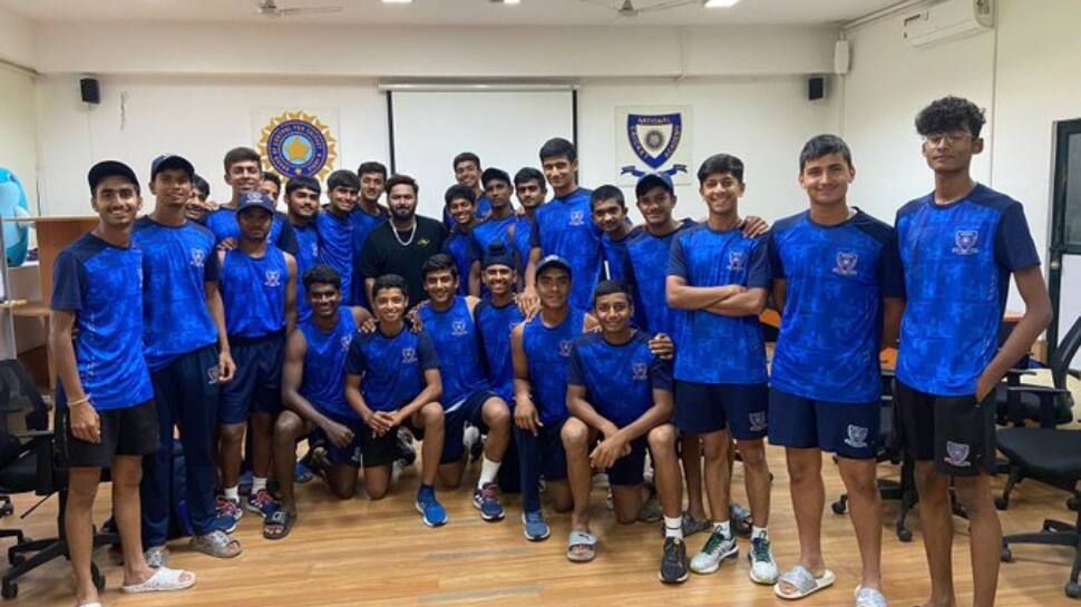 IPL 2023: Rishabh Pant Interacts With U-16 Cricketers NCA, See Pics Here