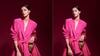 Ananya Panday stuns in pink mini blazer dress