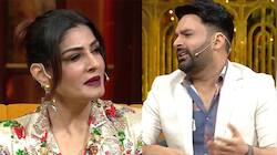 Raveena Tandon Roasts Kapil Sharma For His Look, Plants Kiss On His Face