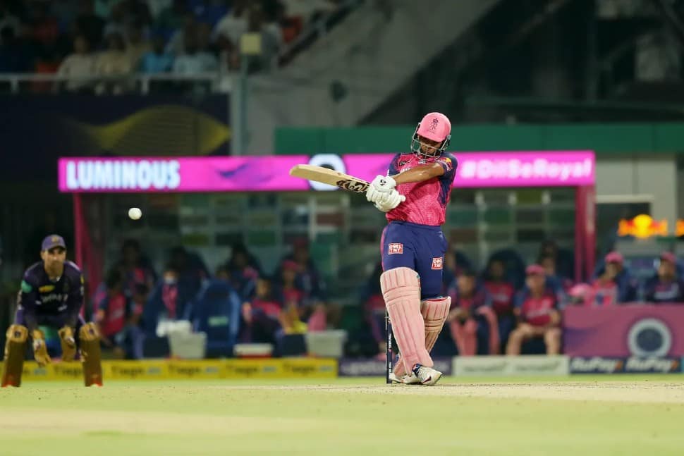 Yashasvi Jaiswal became the first batter in the IPL to score 20 runs or more in the first over of the innings twice. Jaiswal scored 26 runs off KKR skipper Nitish Rana's first over on Thursday and scored 20 runs against Delhi Capitals earlier in the IPL 2023 season. (Photo: BCCI/IPL)