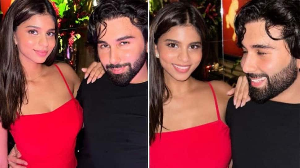 Suhana Khan Stuns In Strappy Red Dress, Poses With BFF Orry Aka Orhan Awatramani - Pics