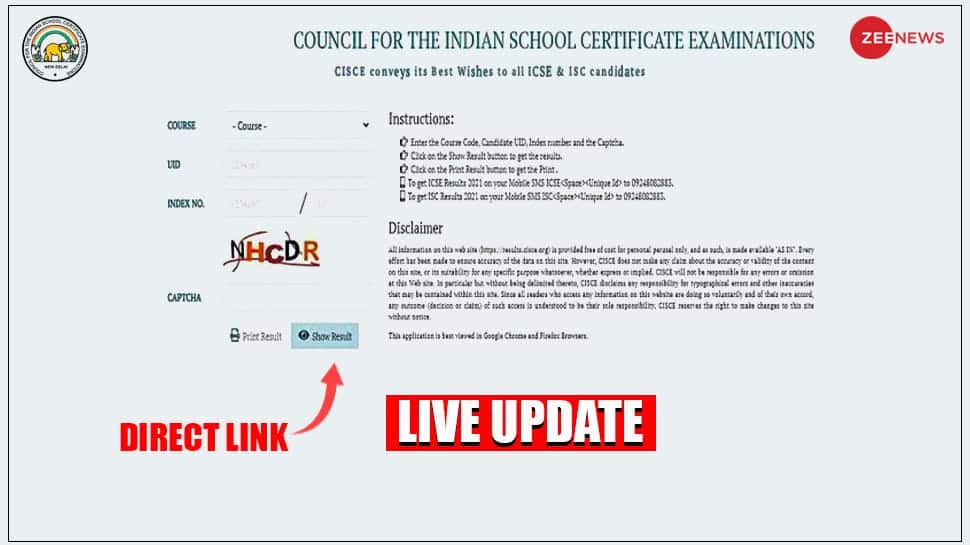 Cisce Org Icse Th Result Out Live Updates Check Icse Class Board Result Direct