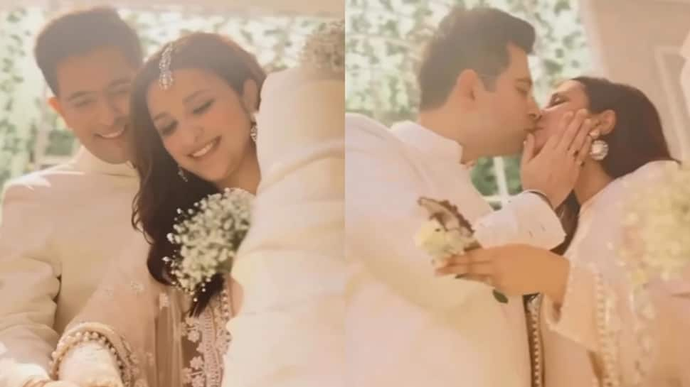 Parineeti Chopra, Raghav Chadha Seal The Deal With A Kiss, Video From Engagement Goes Viral - Watch