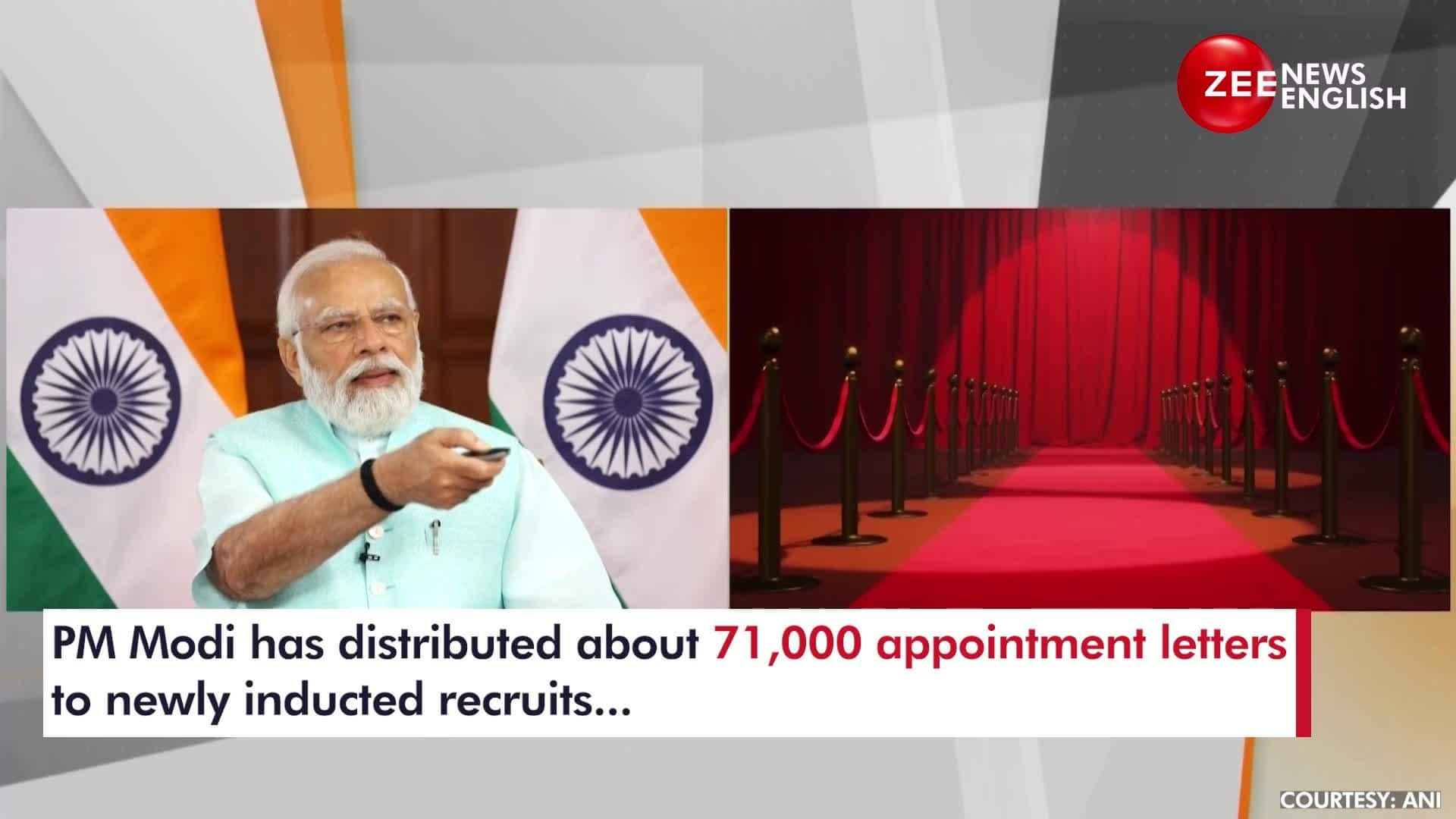 PM Modi Distributes Appointment Letters To 71,000 Newly Inducted ...