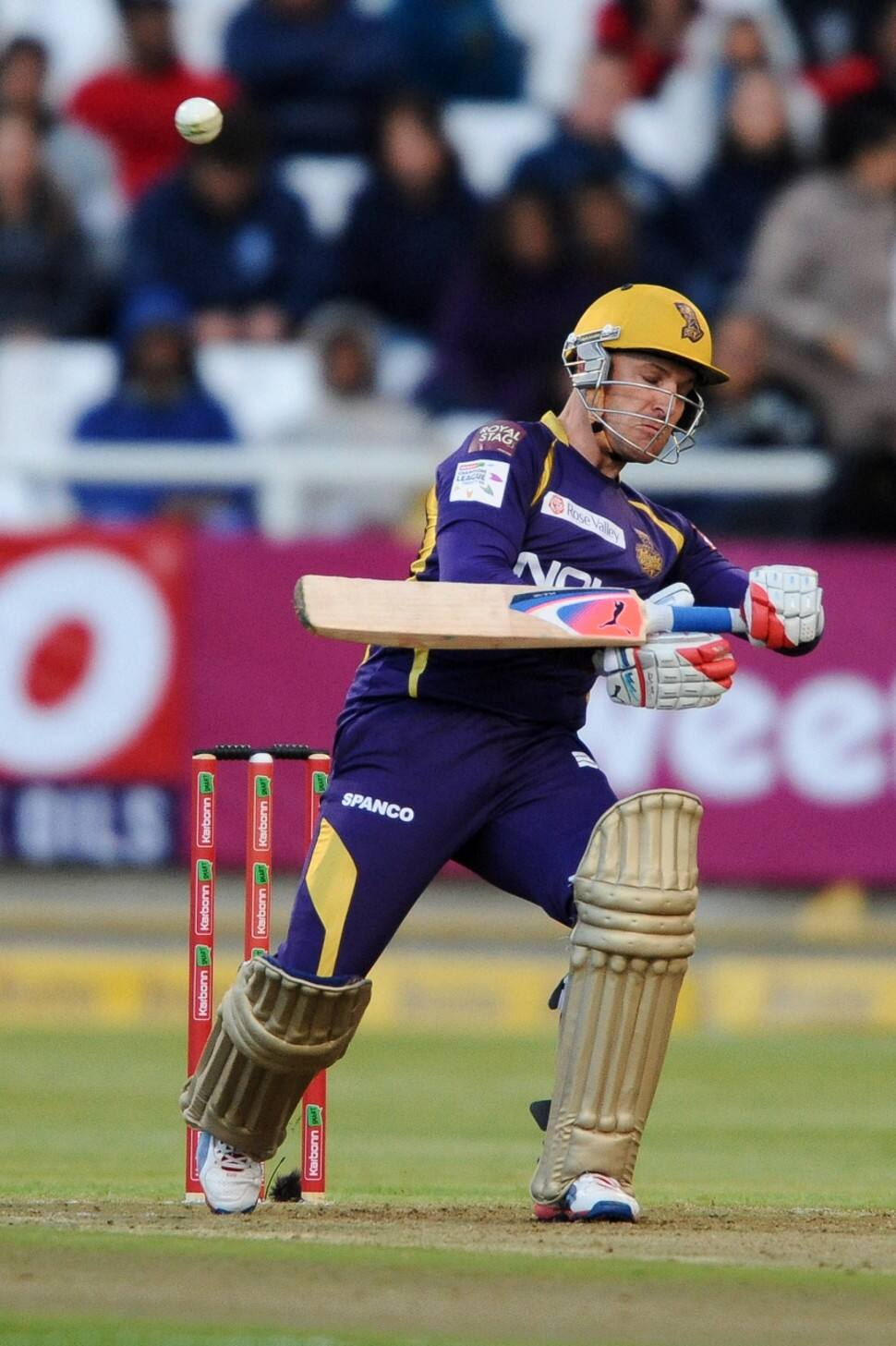 Brendon McCullum scored the first-ever century in IPL and first one for Kolkata Knight Riders against Royal Challengers Bangalore in the opening match of IPL in 2008. McCullum scored 158 not out off 73 balls. (Photo: AFP)