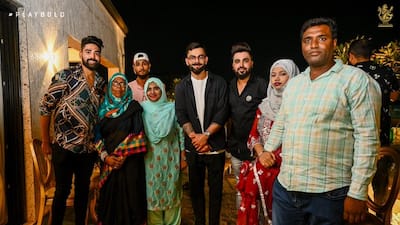 Team Meets Siraj's Family