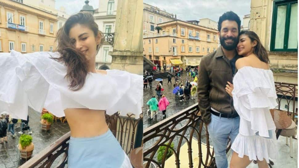 Mouni often shares her cute pictures with hubby Suraj Nambiar