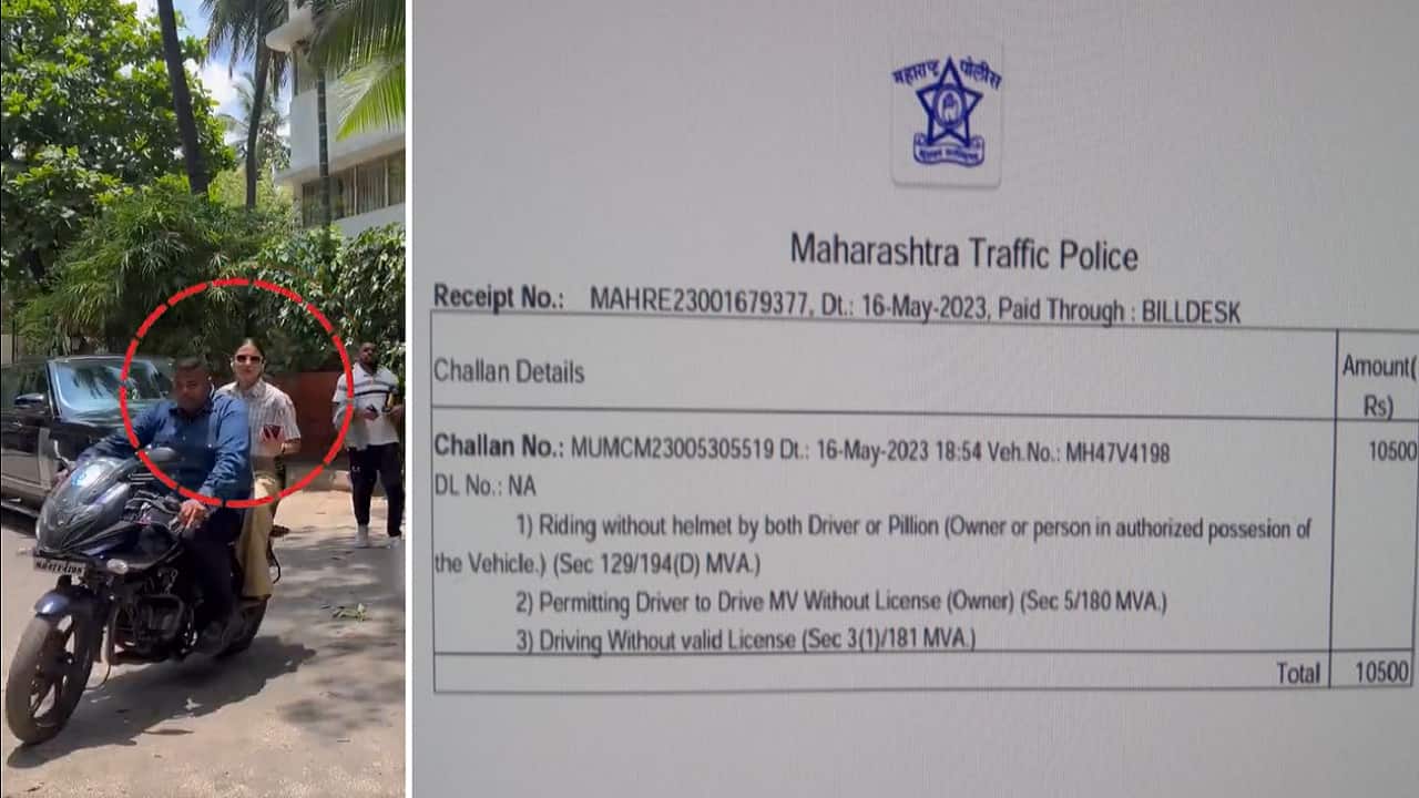 Anushka Sharma Rides Bike Without Helmet;  Mumbai Traffic Police Issues Rs 10,500 Challan