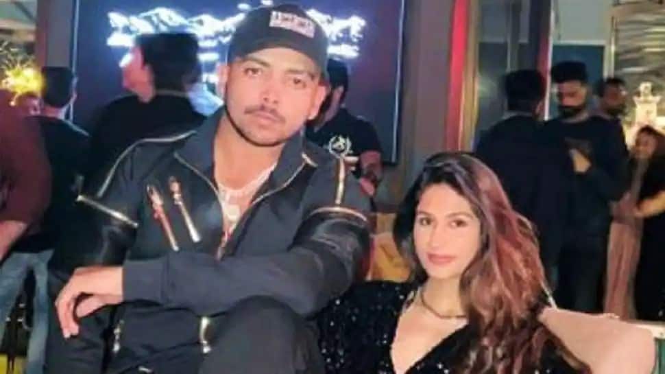 Prithvi Shaw shared photos from the party on his Instagram Story and in one of the post fans could see him posing alongside a beautiful woman Nidhhi Tapadia. (Source: Twitter)