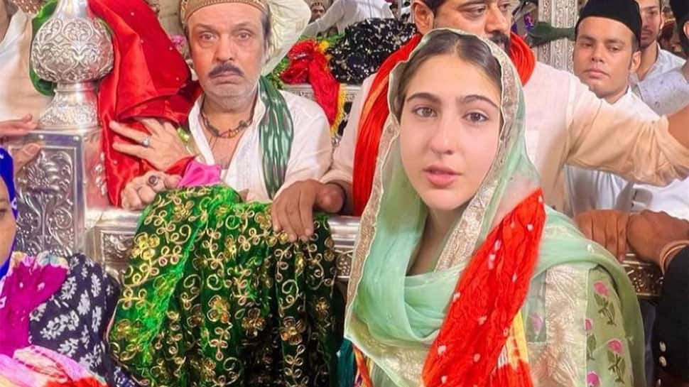 Sara Ali Khan Visits Ajmer Sharif Dargah Ahead Of Zara Hatke Zara Bachke Release, Gets Mobbed By Crowd - Watch