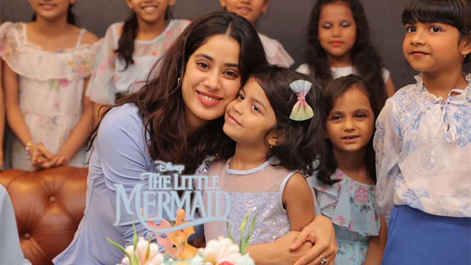 Janhvi Kapoor Celebrates &#039;The Little Mermaid&#039; With Little Princesses, Looks Magnificent as Ariel