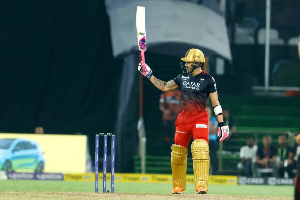 Royal Challengers Bangalore captain Faf du Plessis is currently the Orange Cap holder and registered 730 runs in the IPL 2023, becoming the third RCB player to achieve this feat. Chris Gayle and Virat Kohli are the other two to achieve this feat earlier. (Photo: BCCI/IPL)