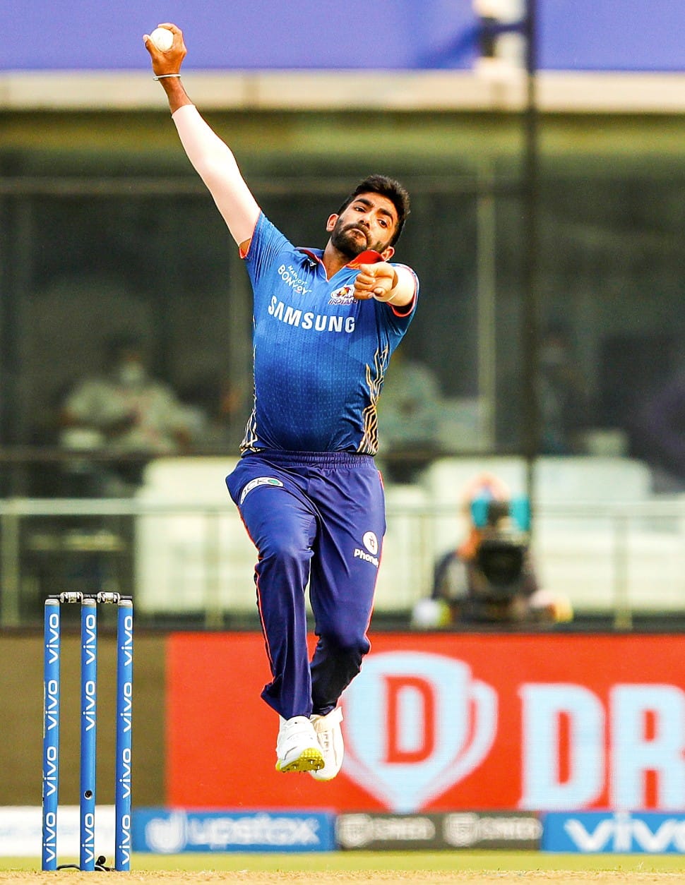 Mumbai Indians pacer Jasprit Bumrah picked up 5/10 against the Kolkata Knight Riders in IPL 2022 season. (Photo: ANI)