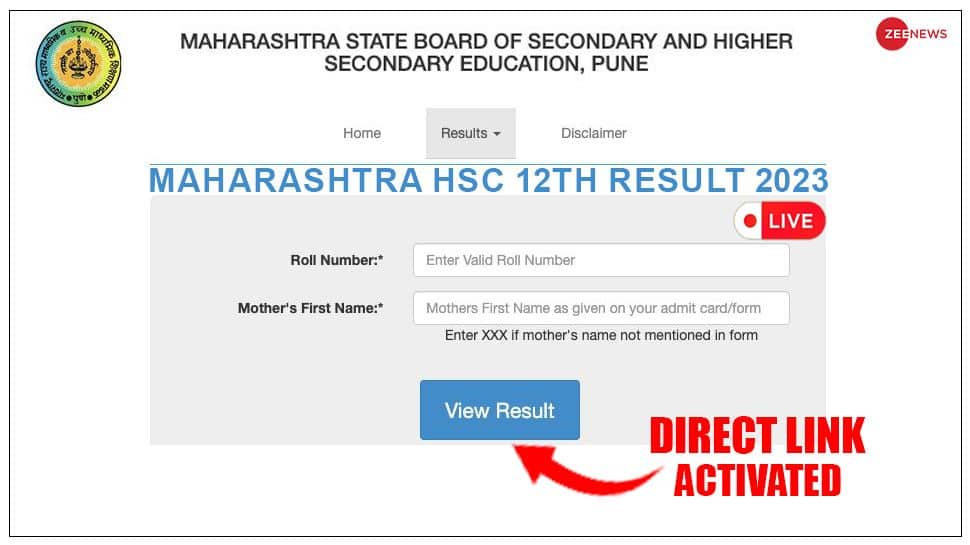 LIVE Updates Maharashtra Board HSC Result 2023 Direct Link ACTIVATED