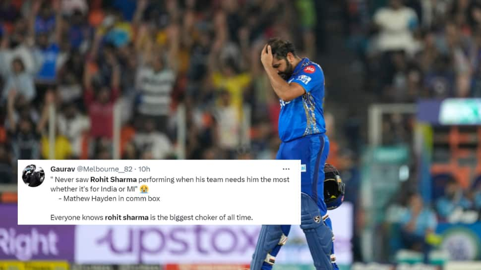 &#039;Biggest Choker&#039;: Rohit Sharma Brutally Trolled After MI Get Knocked Out Of IPL 2023