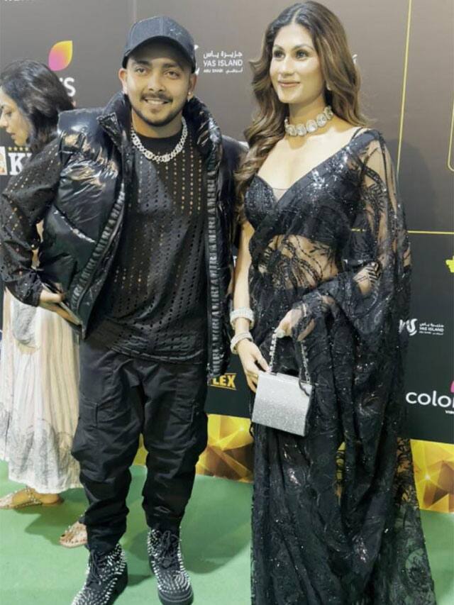 Prithvi Shaw With GF at IIFA 2023