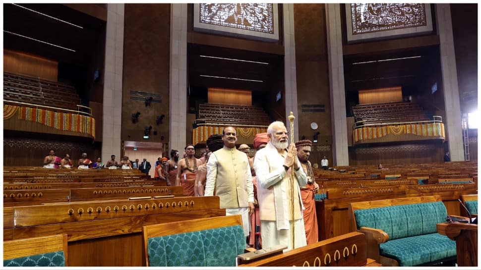 PM Modi Receives Standing Ovation As He Walks Into New Parliament Building