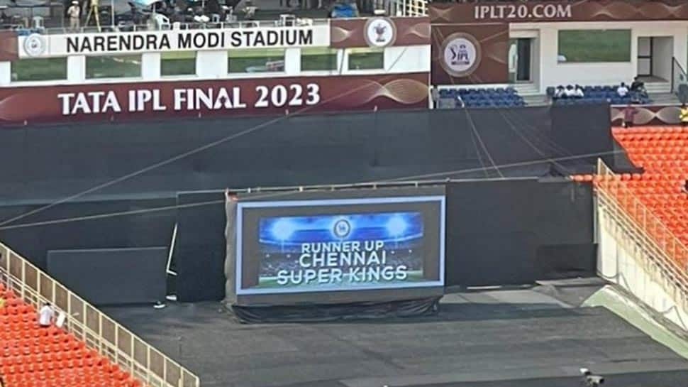 IPL 2023 Final: Ahead Of The Much-Awaited Game, Image Of ‘CSK Runner Up’ At Narendra Modi Stadium Go Viral STST