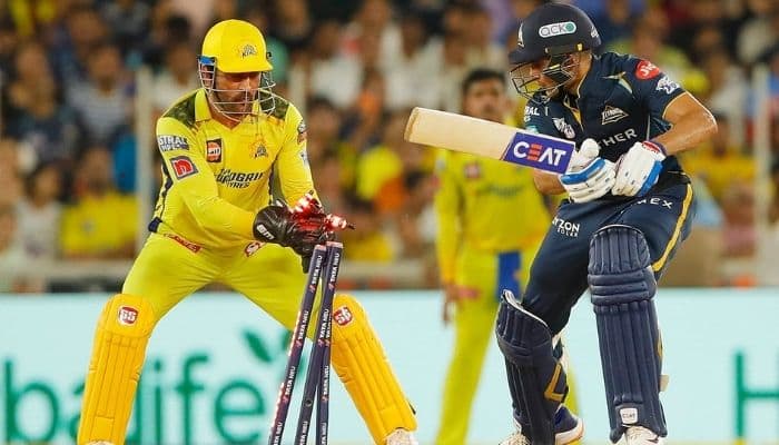 Watch: MS Dhoni&#039;s Lightning Fast Stumping Removes Shubman Gill, Twitter Hails CSK Captain