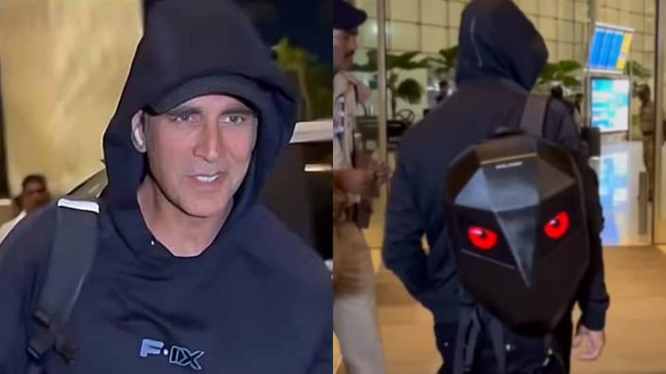Akshay Kumar Viral Backpack With Strange LED Lights Costs Rs 35,000 And Its  Really a Show Stealer - Watch Video