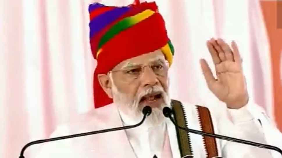 PM Modi Slams Congress in Rajasthan Rally, Says ‘Gareebi Hatao’ Was Its Biggest Lie