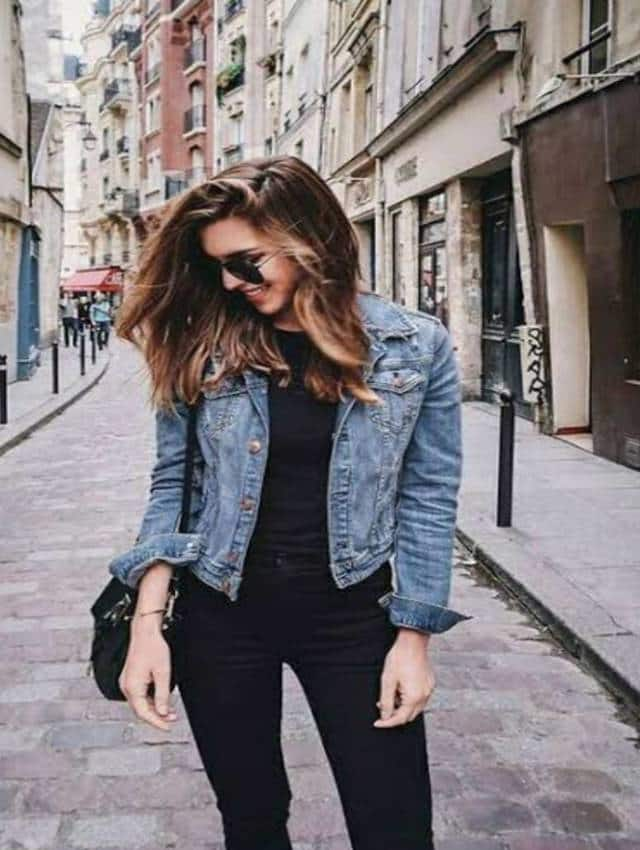 QWANG Best Gift!!! Stylish Jacket for Women Cropped Denim Jacket For 3/4  Sleeve Colored Light Ripped Short Jean Jackets Lapel Button Down Trucker  Coats - Walmart.com