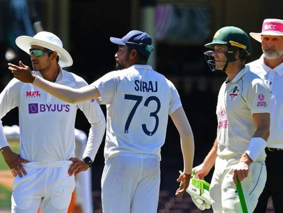 During the 2021-22 series, a group of spectators at the Sydney Cricket Ground hurled racial abusive words at Mohammed Siraj on two consecutive days. On the second day, Siraj complained to captain Ajinkya Rahane, who raised the matter with the umpires. When the umpires offered the Indians to leave, Rahane insisted the culprits be expelled. (Source: Twitter)