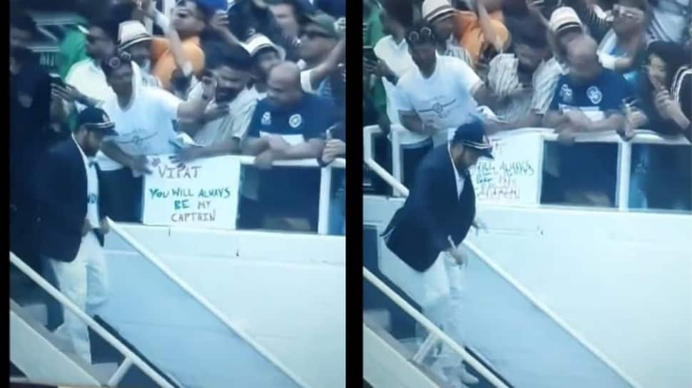 Watch: Rohit Sharma Almost Falls While Walking Out For Toss At WTC Final