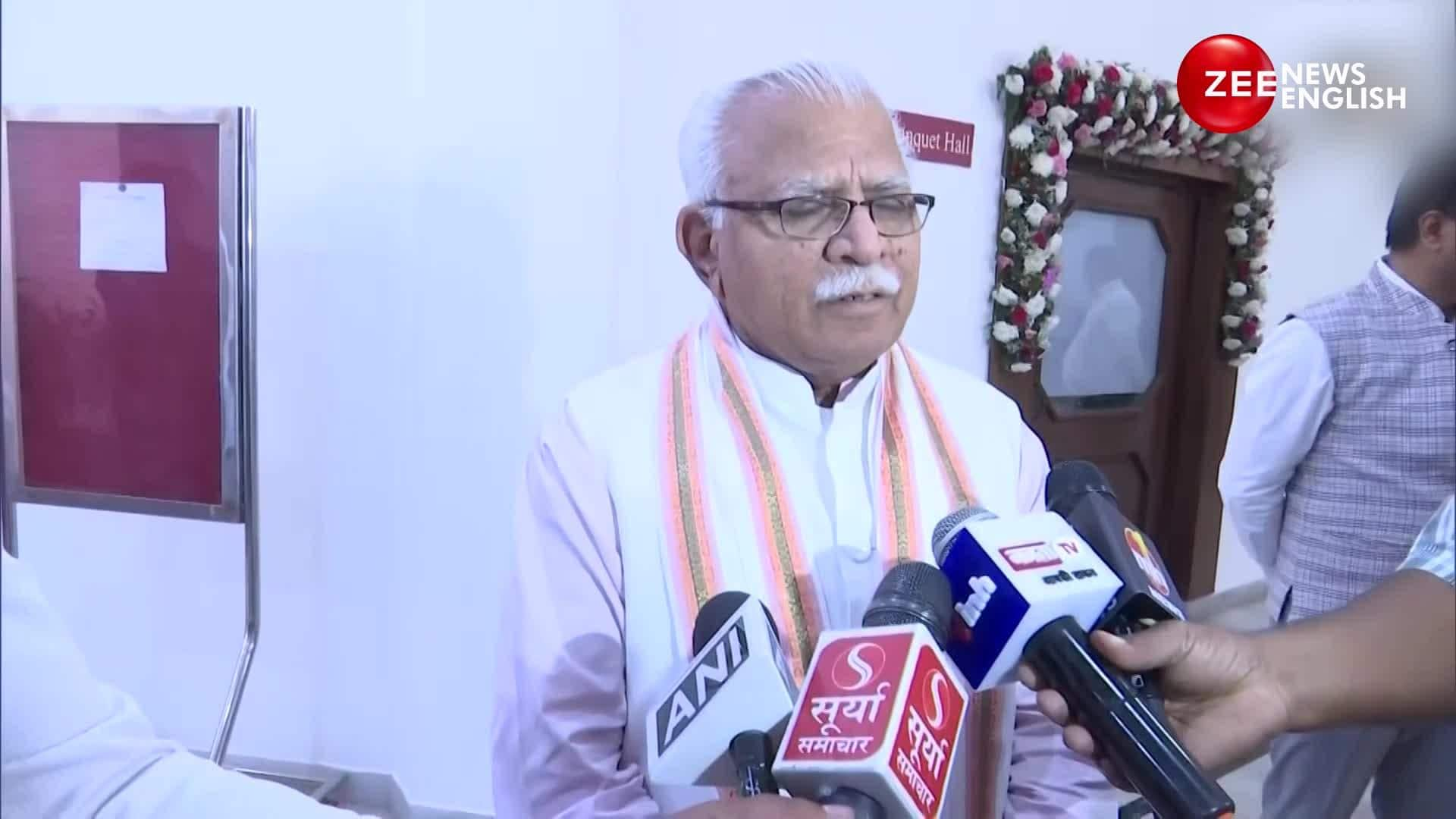 Haryana Chief Minister Manohar Lal Khattar Hails Pm Modi For Kharif