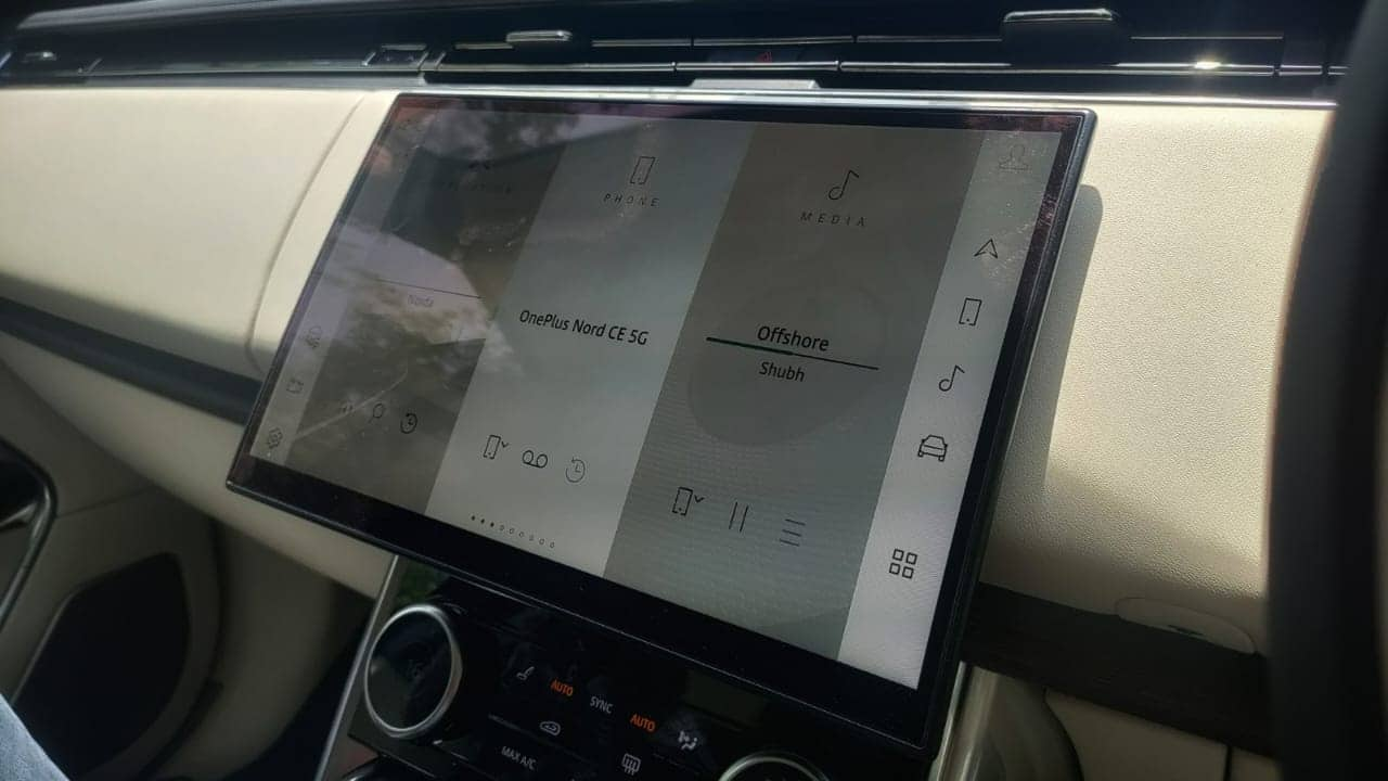 2023 Range Rover: Touchscreen