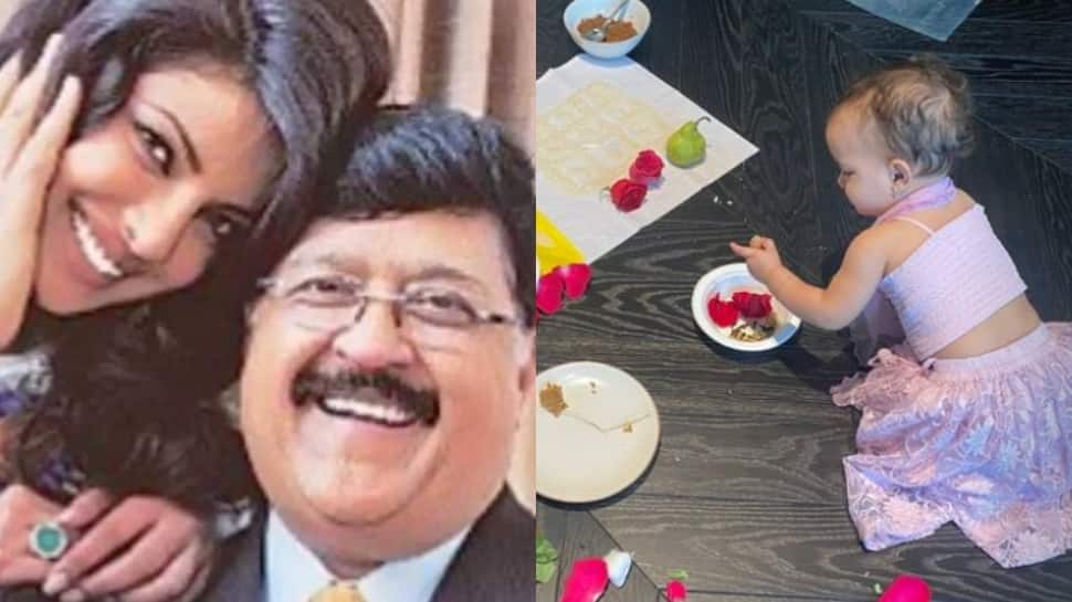 Priyanka Chopra Performs Puja With Daughter On Father&#039;s Death Anniversary, Malti Marie Looks Adorable In Lehenga