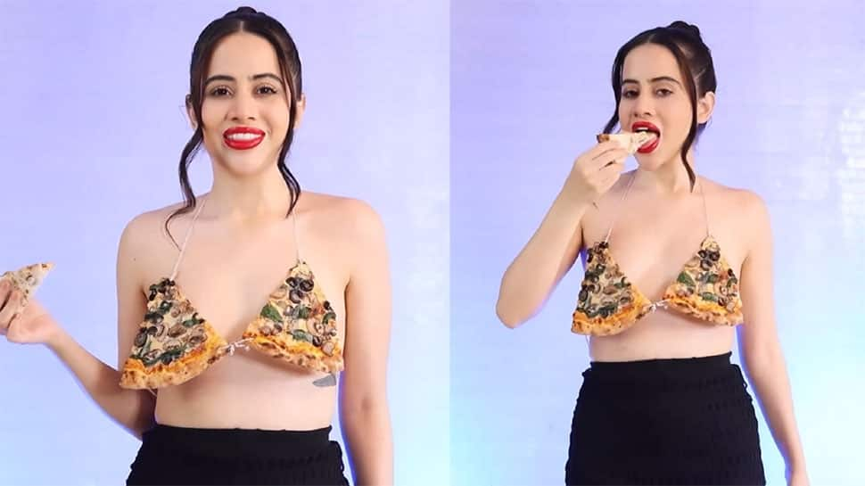 Urfi Javed Covers Her Modesty With Pizza Slices, Drops Another Bizarre Look