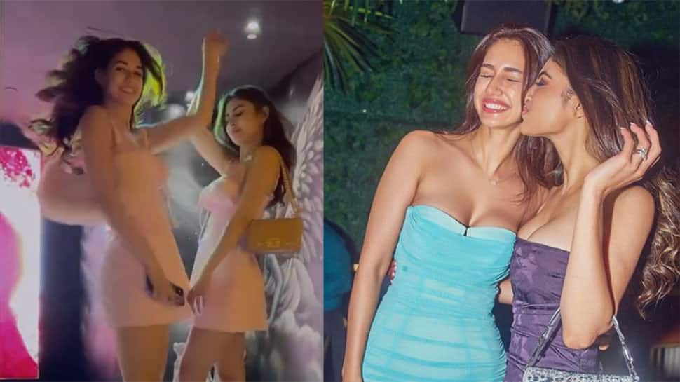 Disha Patani Twins With BFF Mouni Roy In Pink Dress On Birthday, Divas Shake Leg Together In Cute Video