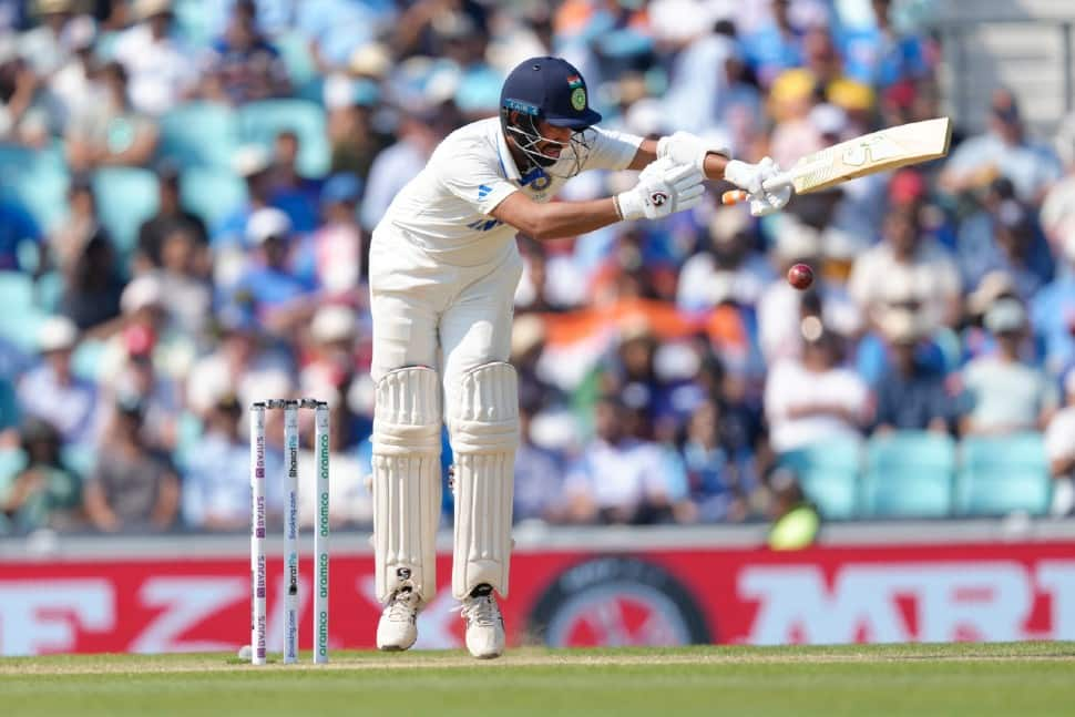 Team India batter Cheteshwar Pujara averages only 26.69 in Tests since 2022. Pujara's overall Test average has slipped to 43.6 from 103 Tests after scoring 14 and 27 in the World Test Championship Final vs Australia. (Photo: AP)