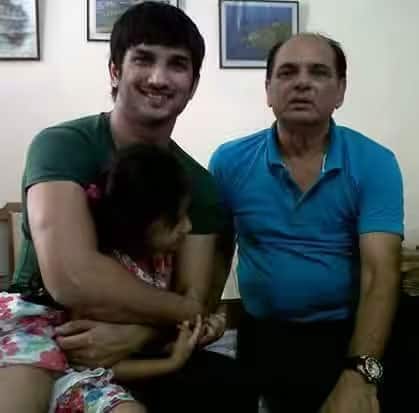 Sushant with his father