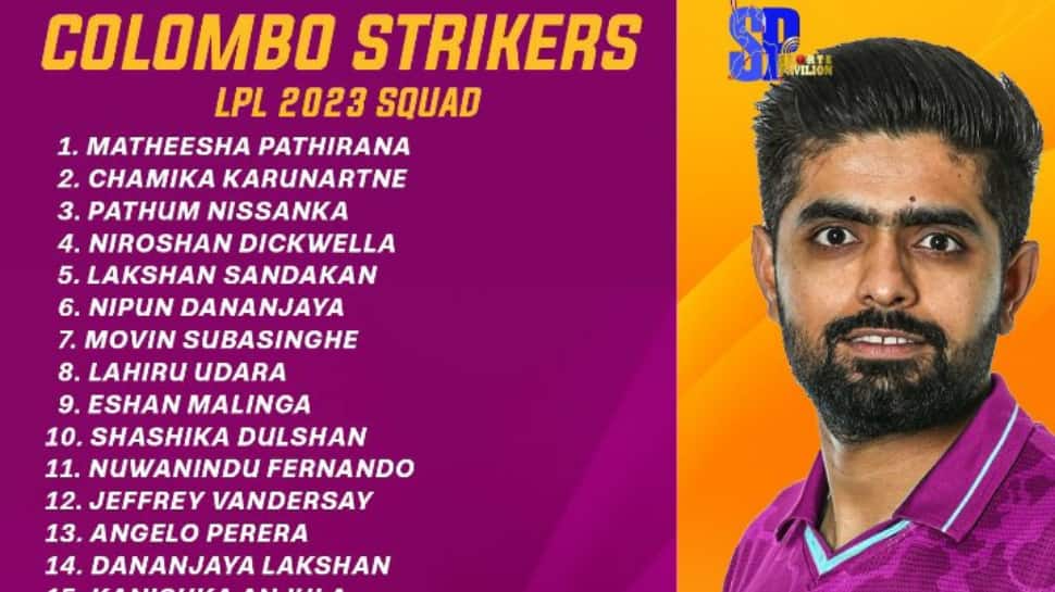 LPL 2023: A Look At Babar Azam&#039;s Colombo Strikers (CS); Full Squad And Players List