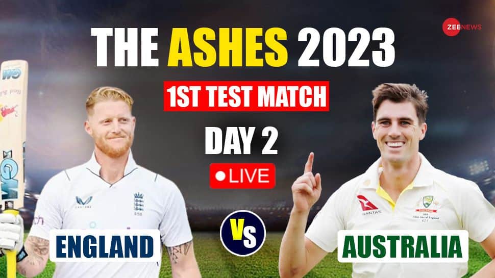 AUS 3045 (90) ENG VS AUS The Ashes 2023, 1st Test Day 2 LIVE