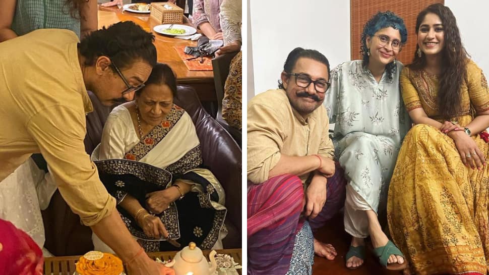 Aamir Khan Celebrates Mother&#039;s Birthday With Ex-Wife Kiran Rao 