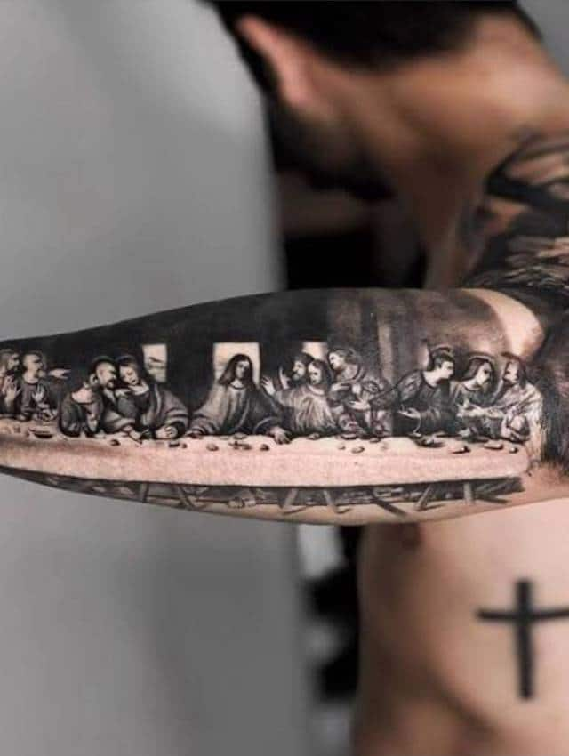 Top 69+ last supper forearm tattoo best