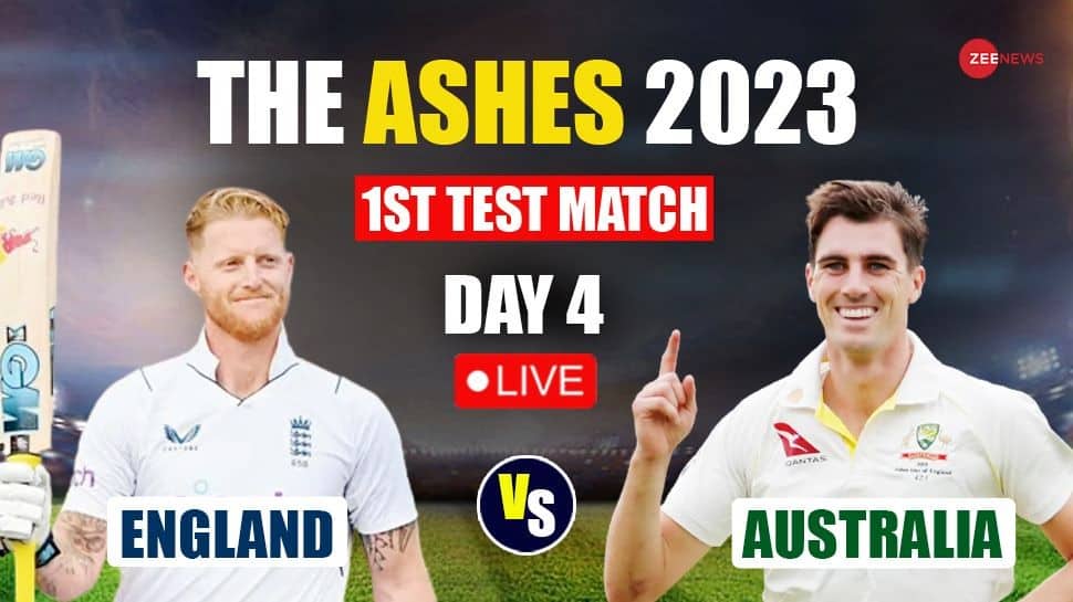 Highlights ENG VS AUS The Ashes 2023, 1st Test Day 4 LIVE Score and