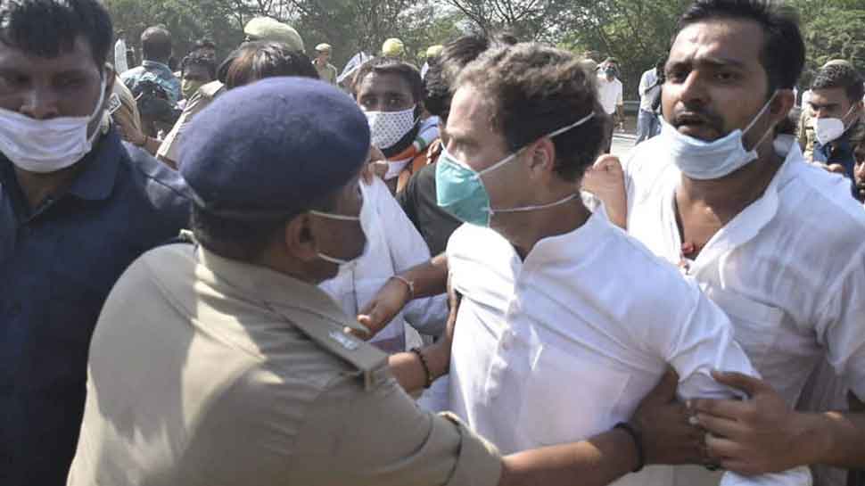 Rahul Manhandled By UP Police