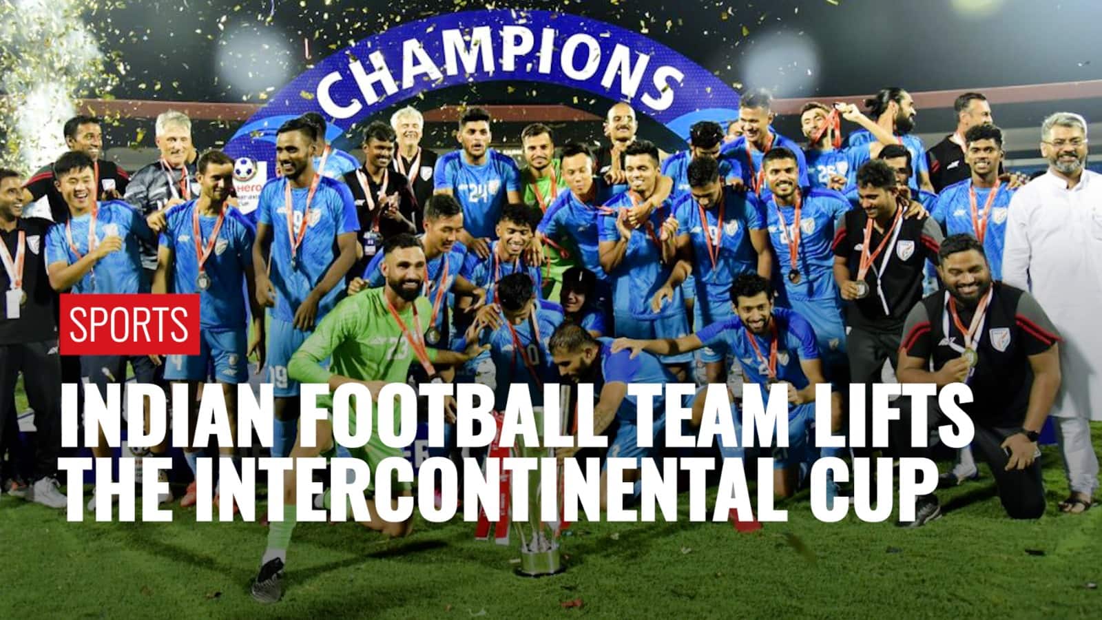 Sunil Chhetri Leads The Indian Football Team To Intercontinental Cup Victory Aiff Fifa 7515